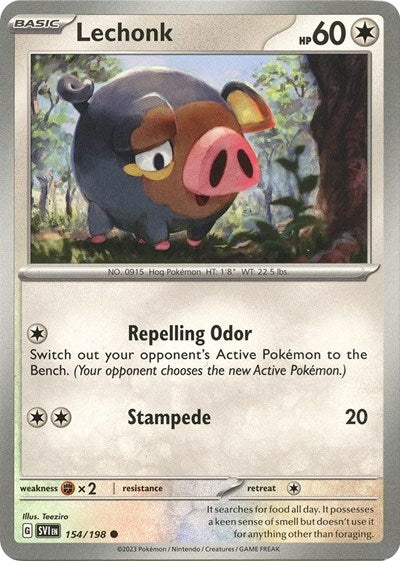 Image for Lechonk - 154/198 (Holo) (154/198) (PR) - Pokemon