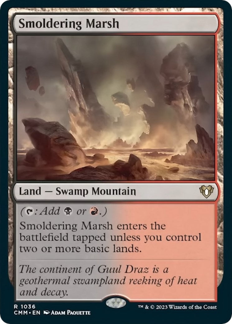 Image for Smoldering Marsh (1036) - Magic: The Gathering