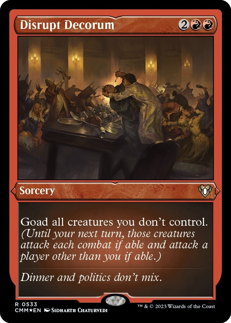 Image for Disrupt Decorum (Foil Etched) (533) - Magic: The Gathering