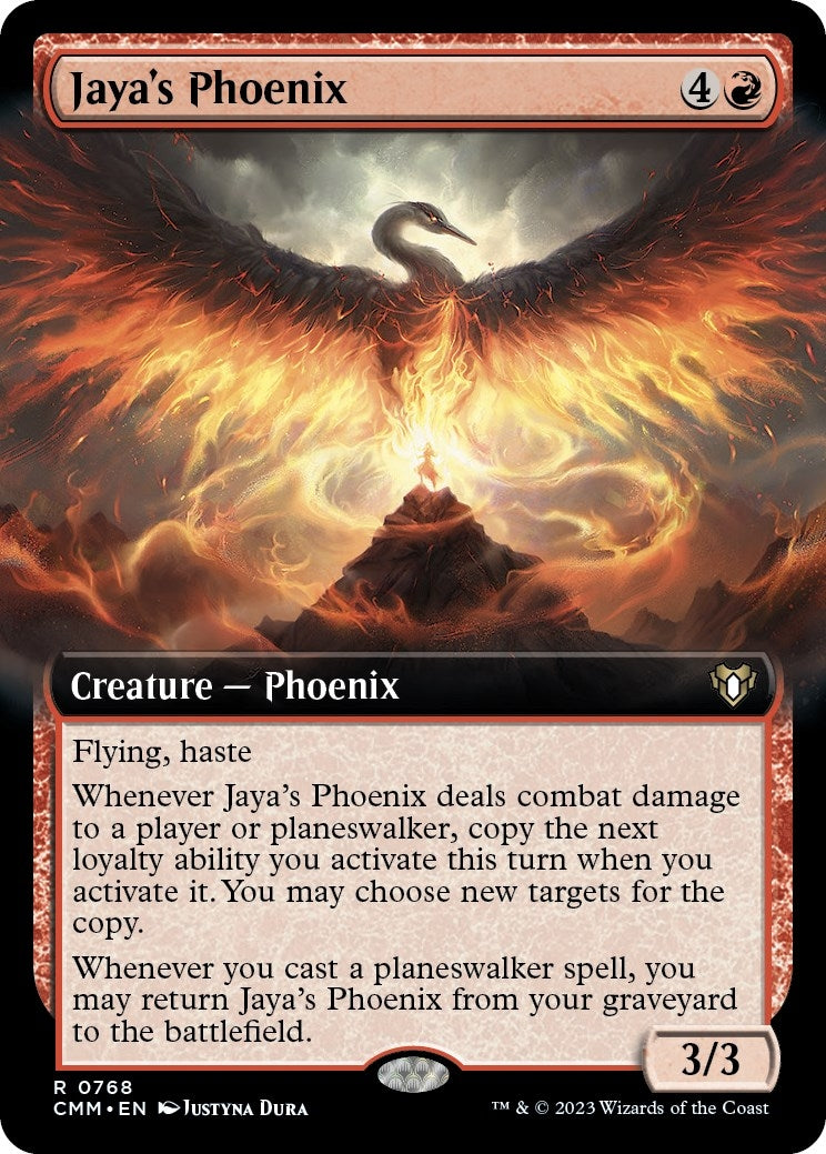 Image for Jaya's Phoenix (Extended Art) (768) - Magic: The Gathering
