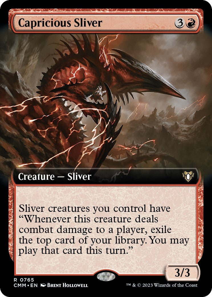 Image for Capricious Sliver (Extended Art) (765) - Magic: The Gathering