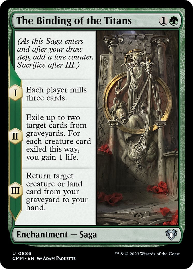 Image for The Binding of the Titans (886) (CMM) - Magic: The Gathering