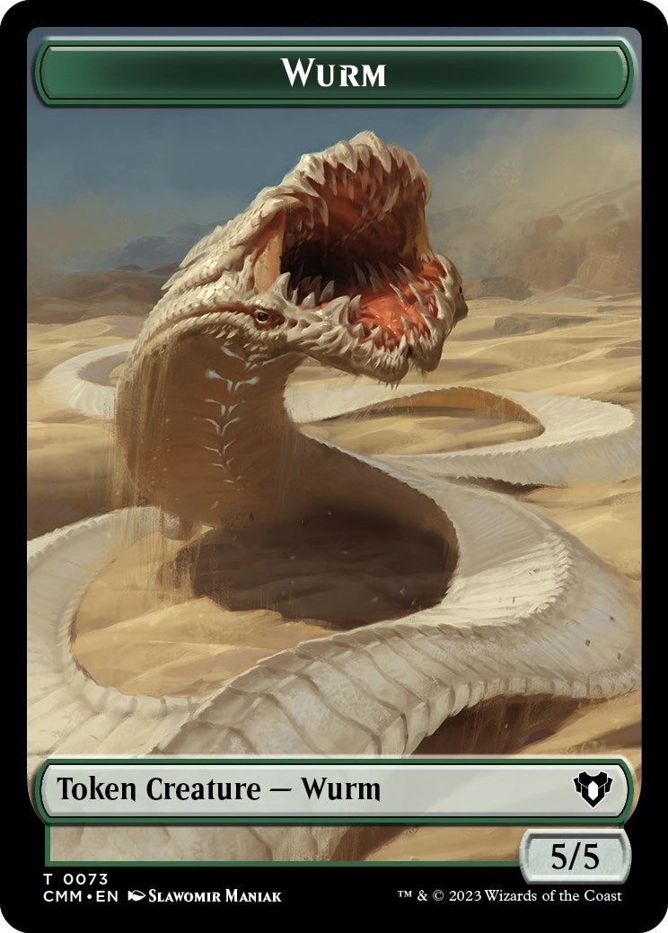 Image for Wurm // Spider Double-Sided Token (73 // 36) - Magic: The Gathering