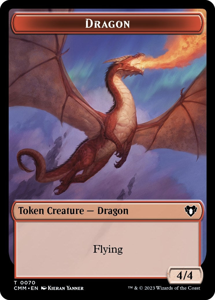 Image for Dragon // Kor Ally Double-Sided Token (70 // 64) - Magic: The Gathering