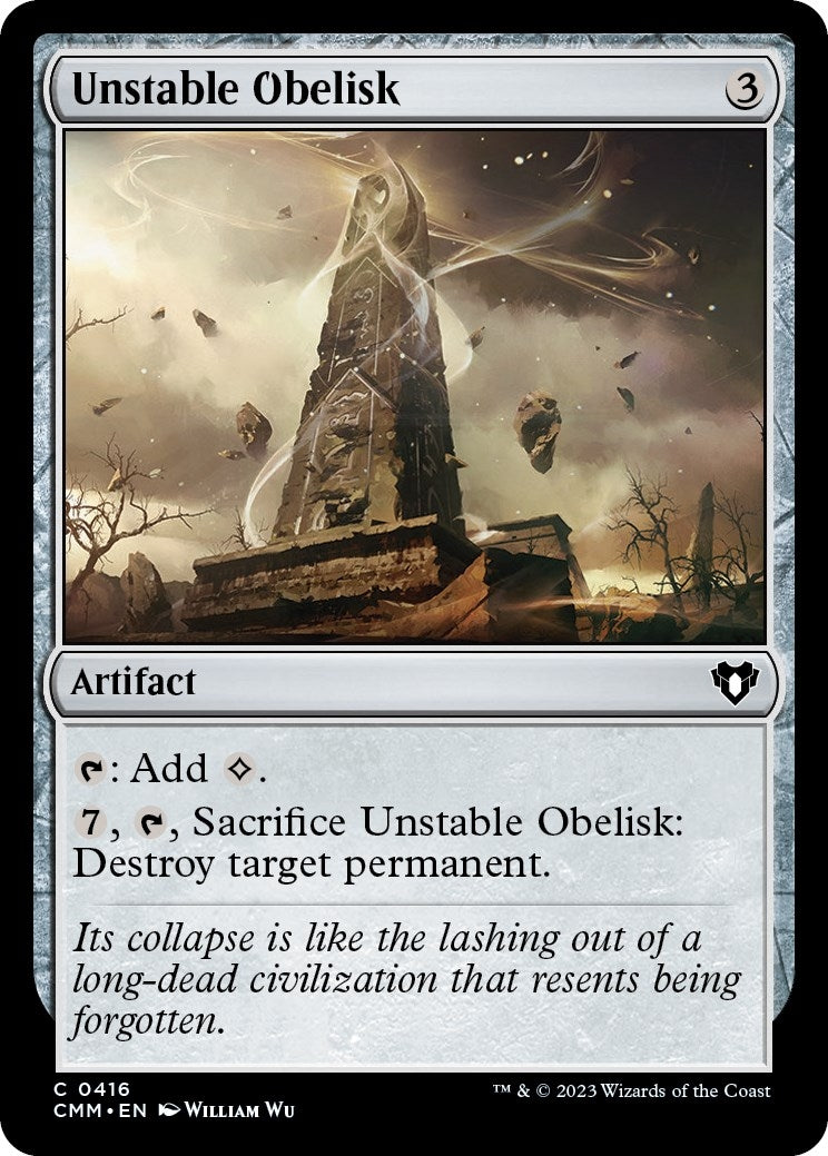 Image for Unstable Obelisk (416) - Magic: The Gathering