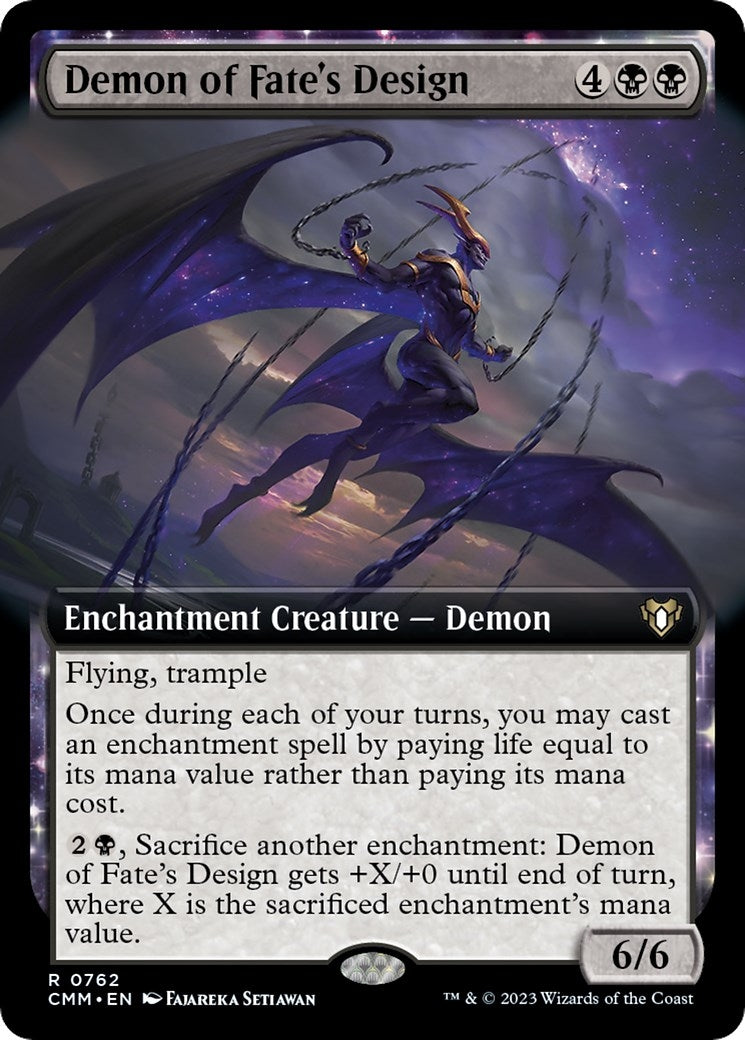 Image for Demon of Fate's Design (Extended Art) (762) - Magic: The Gathering