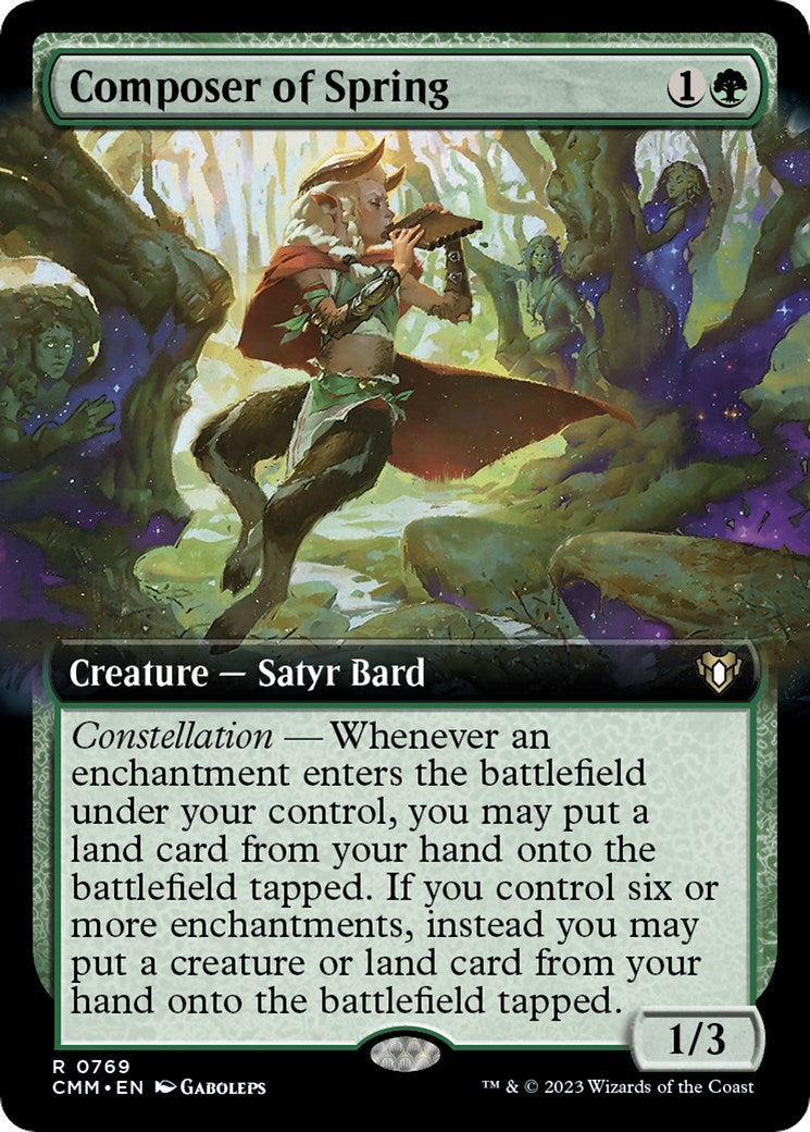 Image for Composer of Spring (Extended Art) (769) - Magic: The Gathering