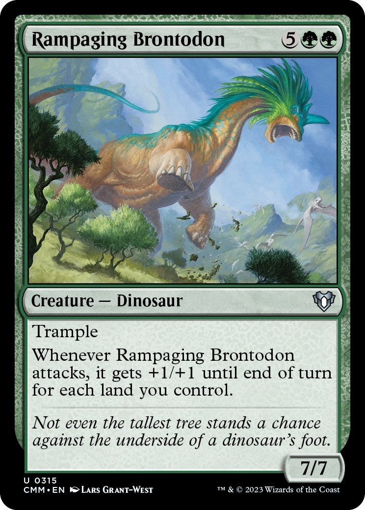 Image for Rampaging Brontodon (315) - Magic: The Gathering
