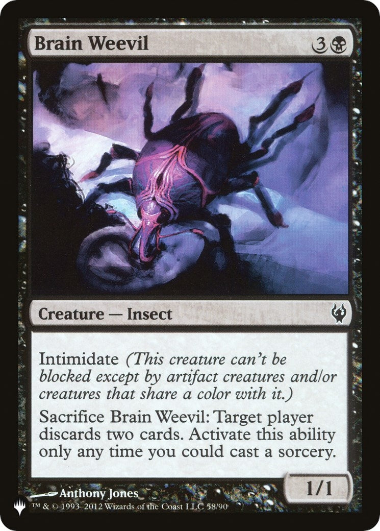 Image for Brain Weevil (58/90) (LIST) - Magic: The Gathering