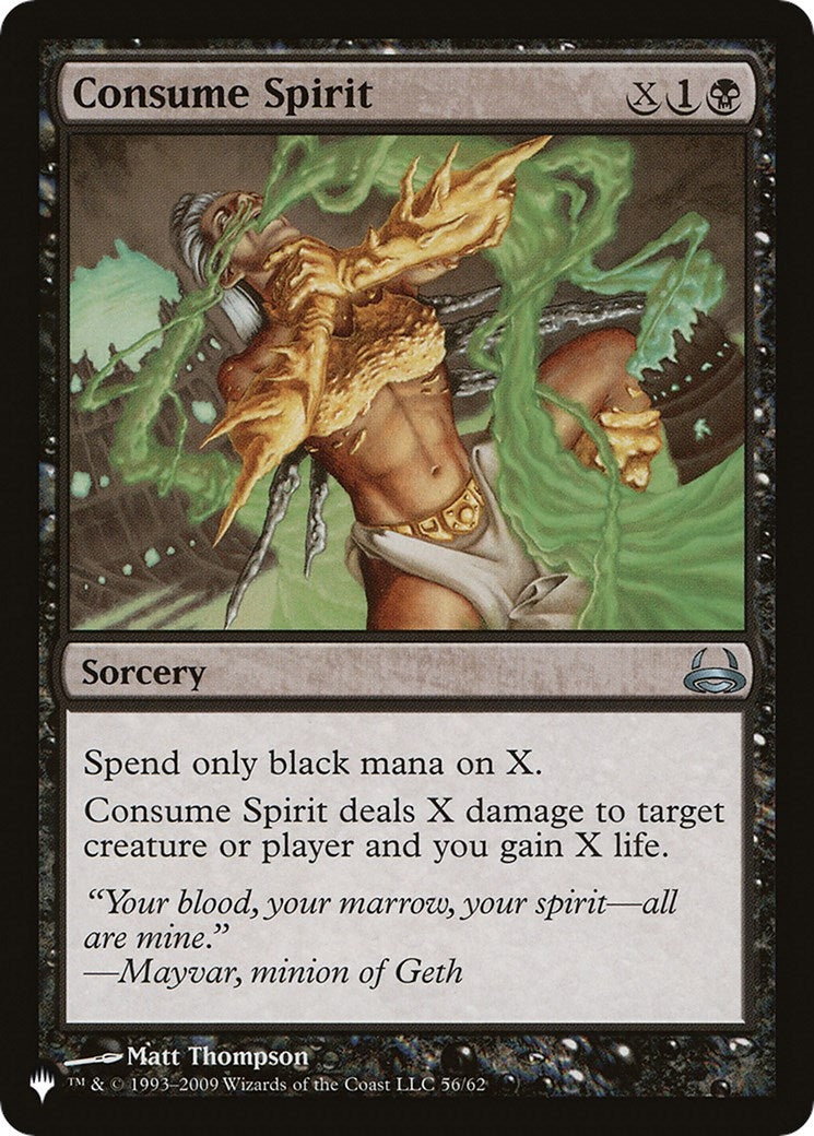 Image for Consume Spirit (56/62) - Magic: The Gathering