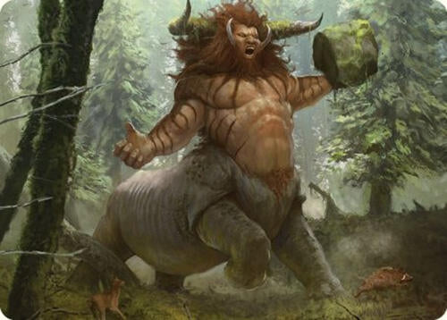 Image for Stonehoof Chieftain Art Card (26) (ASCMM) - Magic: The Gathering