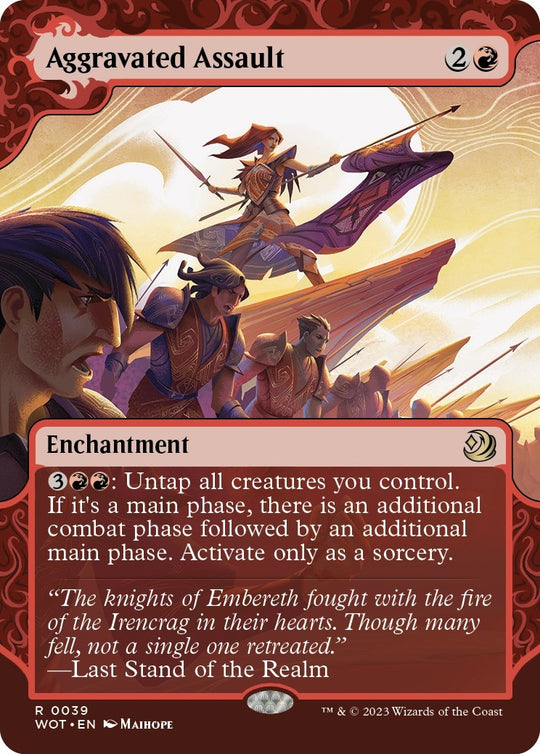 Image for Aggravated Assault (39) (WOT) - Magic: The Gathering