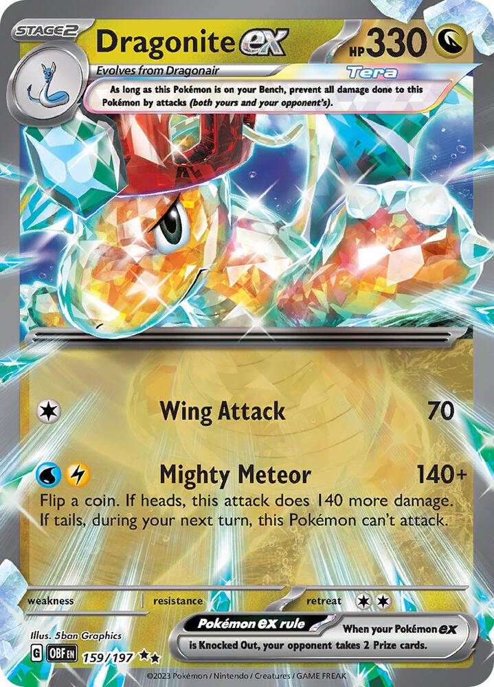 Image for Dragonite ex (159/197) (OBF) - Pokemon