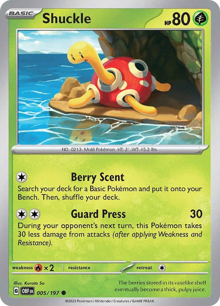 Image for Shuckle (005/197) (OBF) - Pokemon