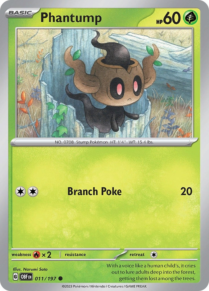 Image for Phantump (011/197) (OBF) - Pokemon