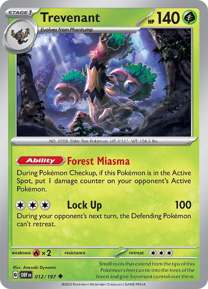 Image for Trevenant (012/197) (OBF) - Pokemon
