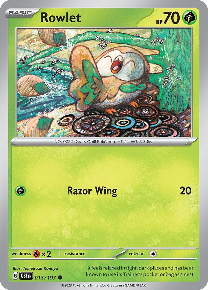 Image for Rowlet (013/197) (OBF) - Pokemon