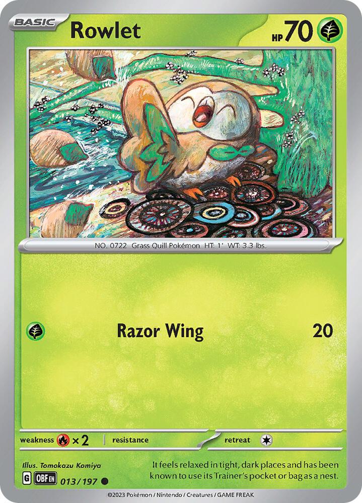Image for Rowlet (013/197) (OBF) - Pokemon