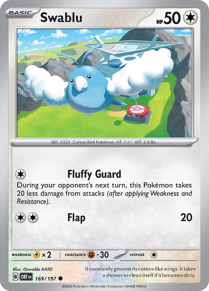 Image for Swablu (169/197) (OBF) - Pokemon
