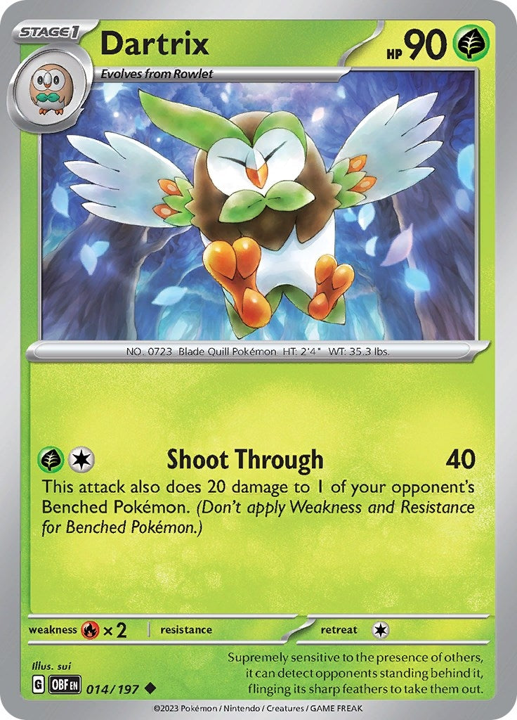 Image for Dartrix (014/197) (OBF) - Pokemon