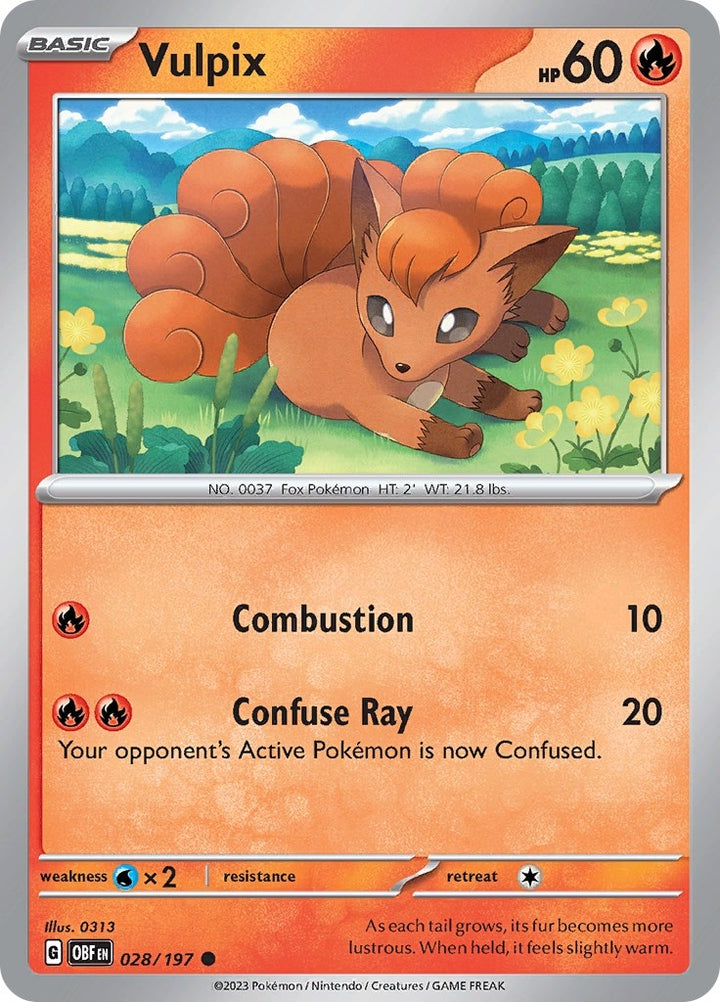 Image for Vulpix (028/197) (OBF) - Pokemon