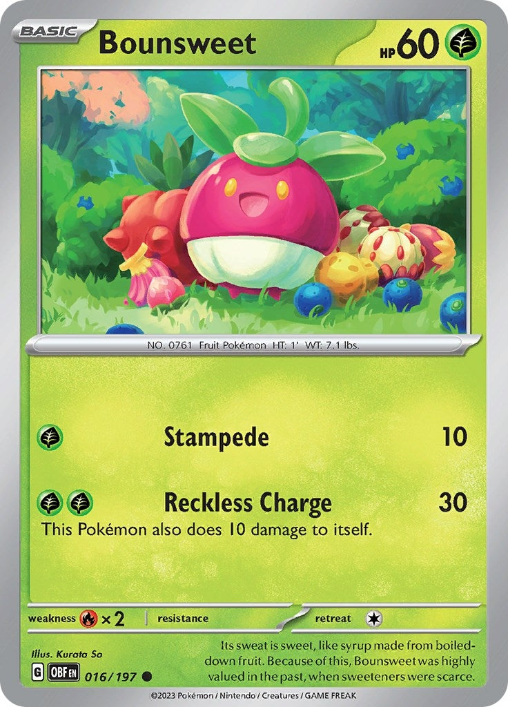 Image for Bounsweet (016/197) (OBF) - Pokemon