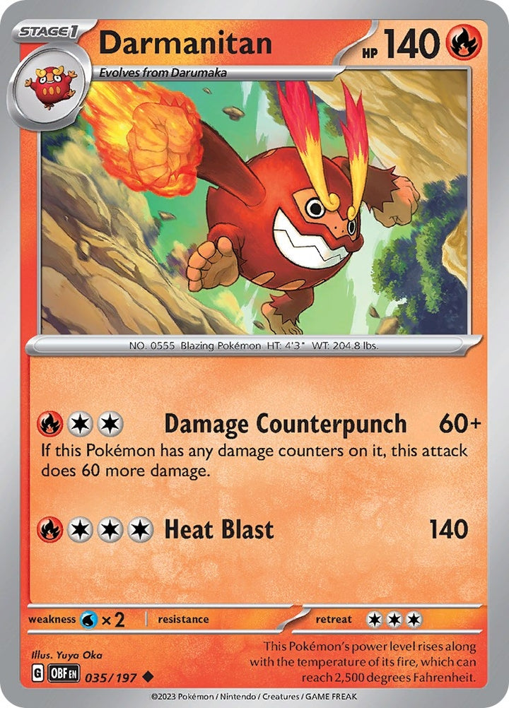 Image for Darmanitan (035/197) (OBF) - Pokemon