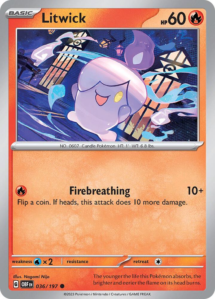 Image for Litwick (036/197) (OBF) - Pokemon