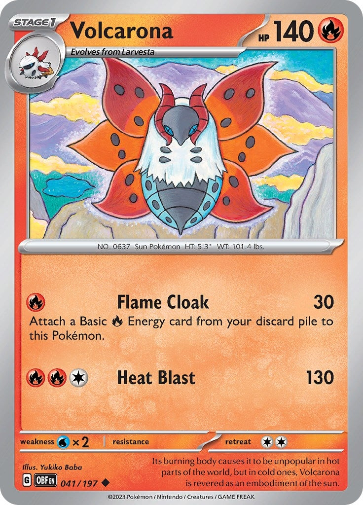 Image for Volcarona (041/197) (OBF) - Pokemon