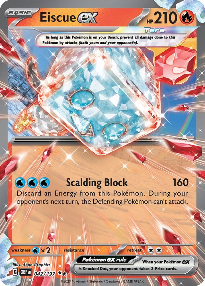 Image for Eiscue ex (042/197) (OBF) - Pokemon