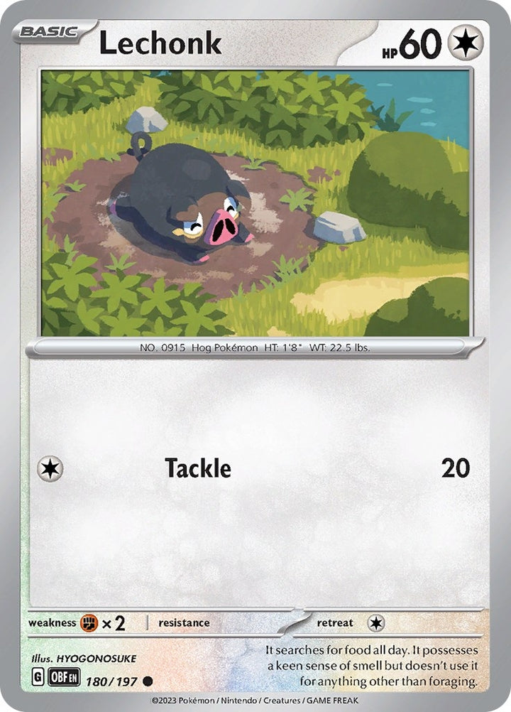 Image for Lechonk (180/197) (OBF) - Pokemon