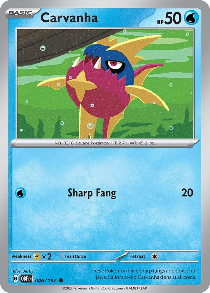 Image for Carvanha (046/197) (OBF) - Pokemon