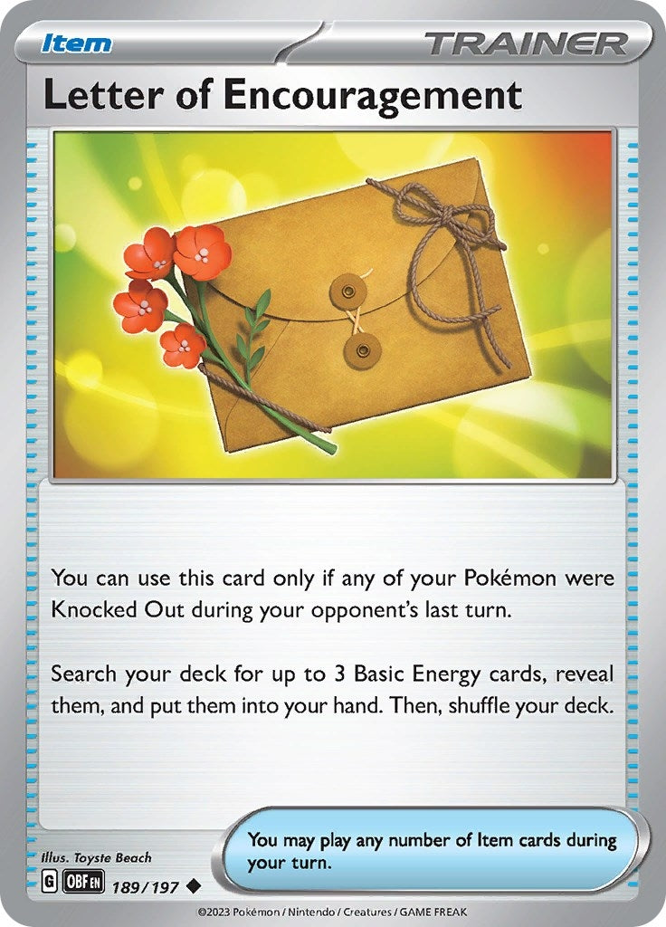 Image for Letter of Encouragement (189/197) (OBF) - Pokemon