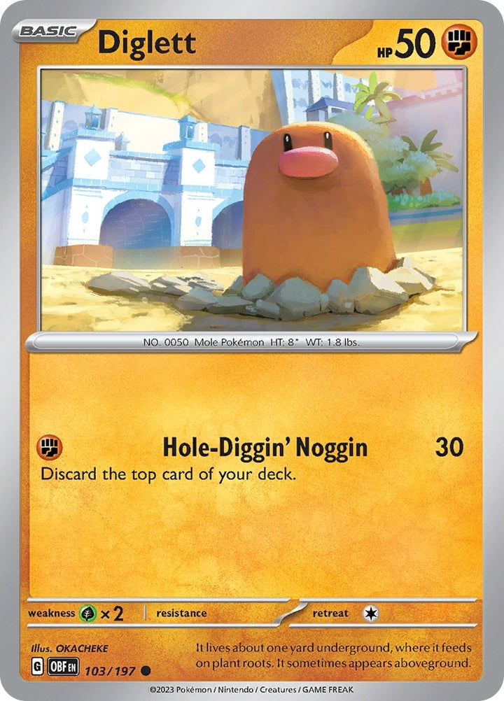 Image for Diglett (103/197) (OBF) - Pokemon