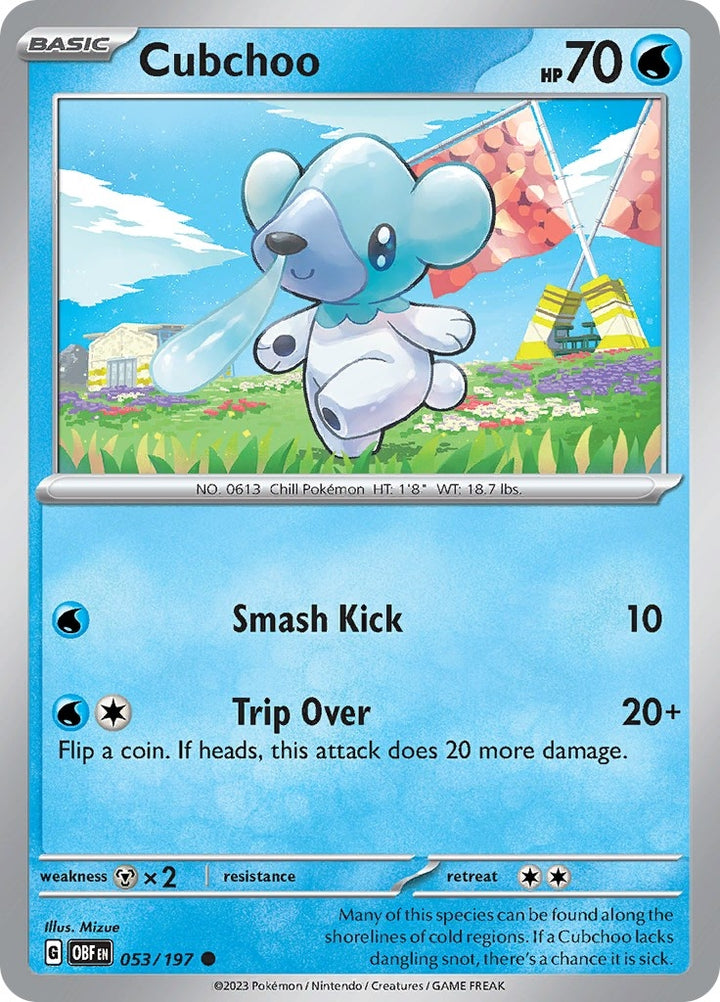 Image for Cubchoo (053/197) (OBF) - Pokemon