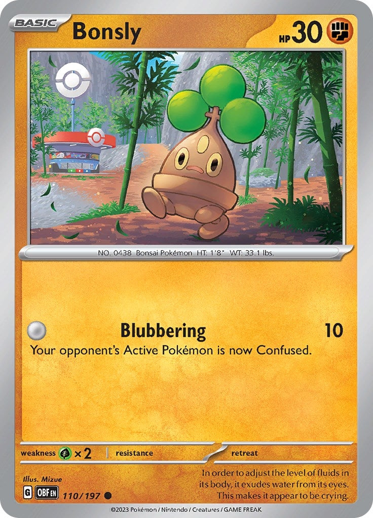 Image for Bonsly (110/197) (OBF) - Pokemon