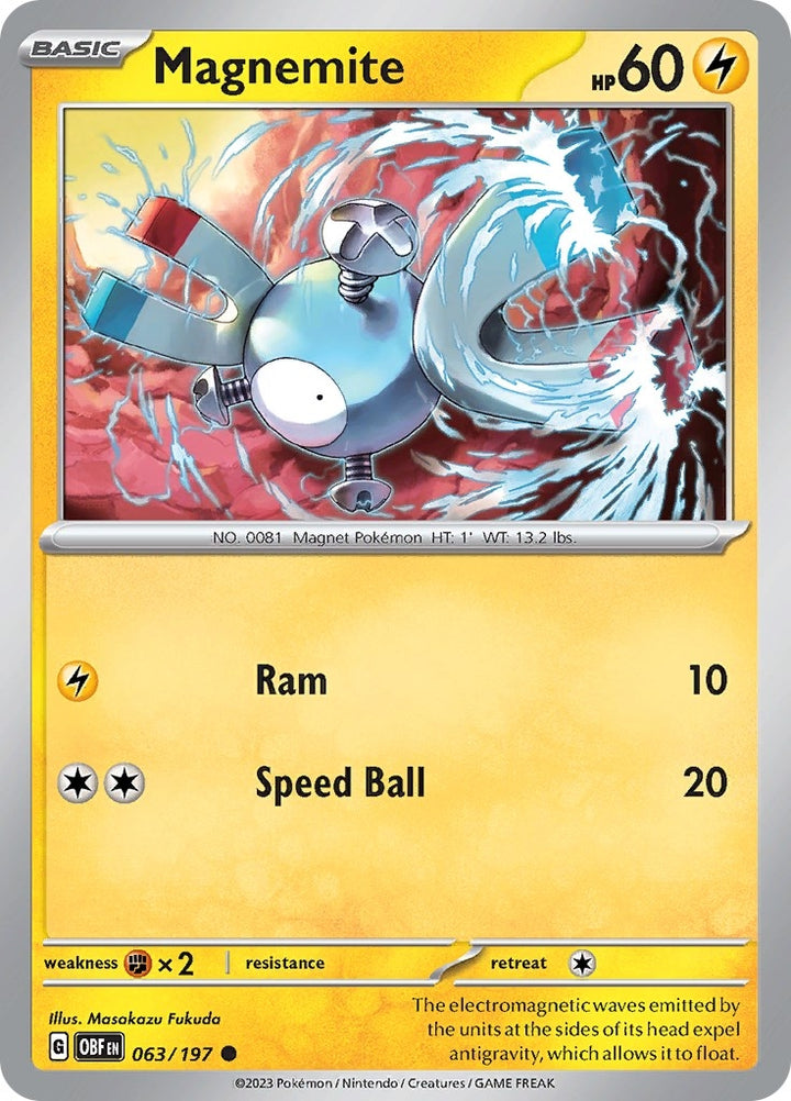 Image for Magnemite (063/197) (OBF) - Pokemon