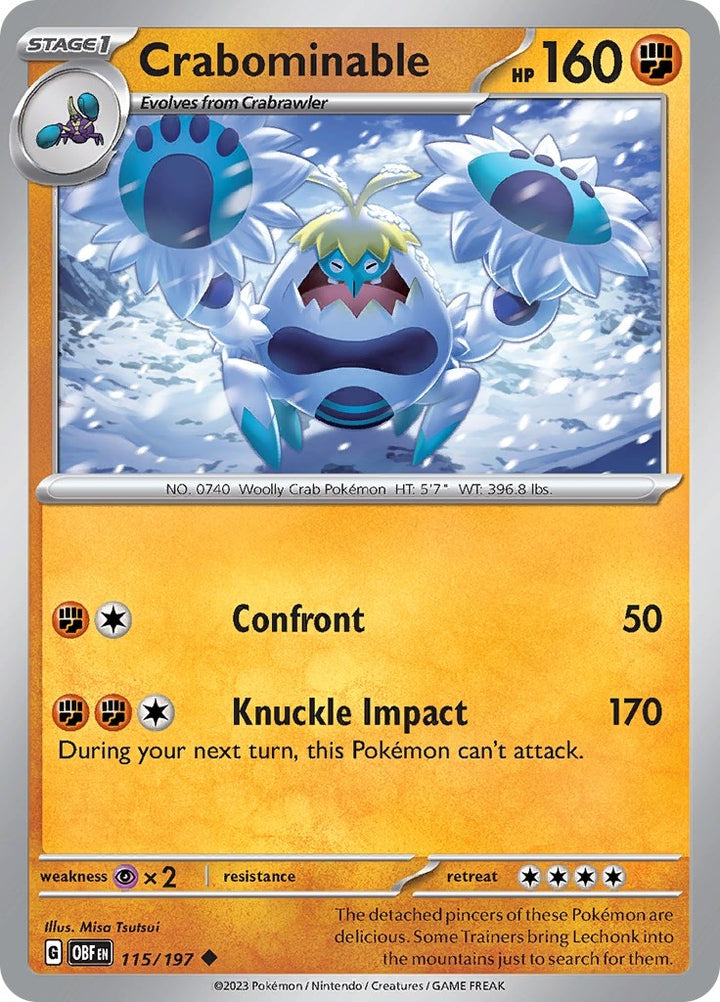 Image for Crabominable (115/197) (OBF) - Pokemon