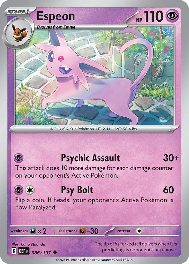 Image for Espeon (086/197) (OBF) - Pokemon