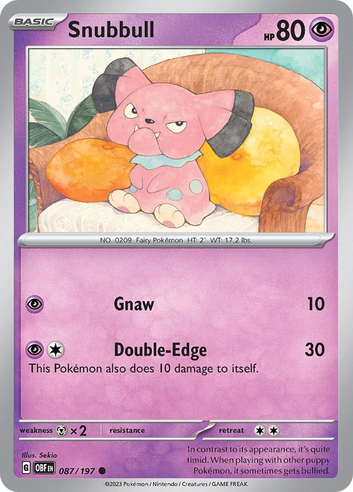 Image for Snubbull (087/197) (OBF) - Pokemon