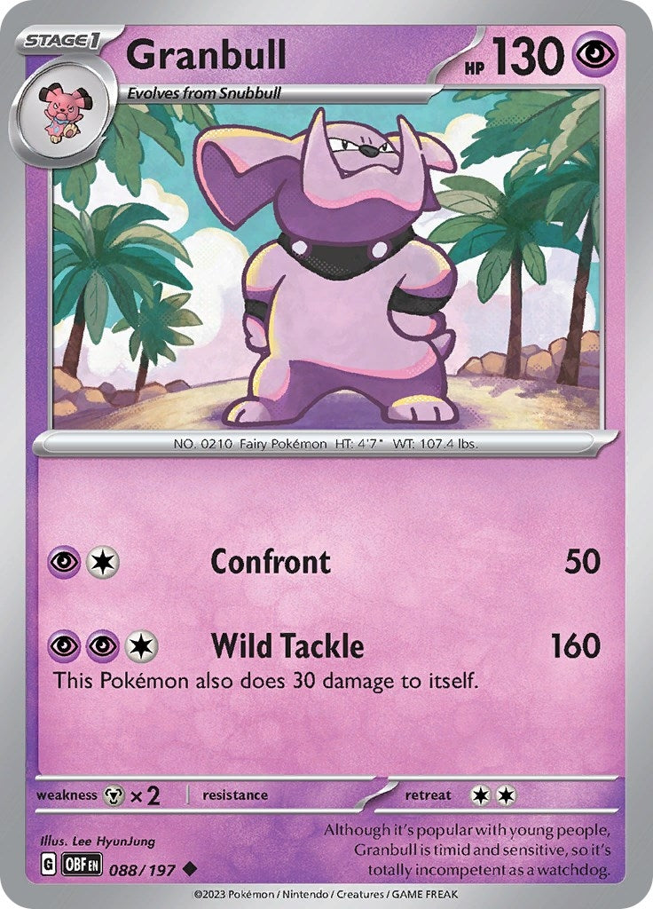 Image for Granbull (088/197) (OBF) - Pokemon