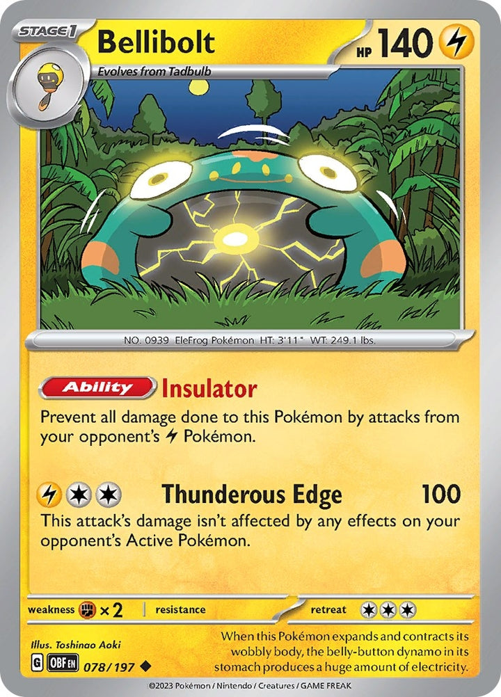 Image for Bellibolt (078/197) (OBF) - Pokemon