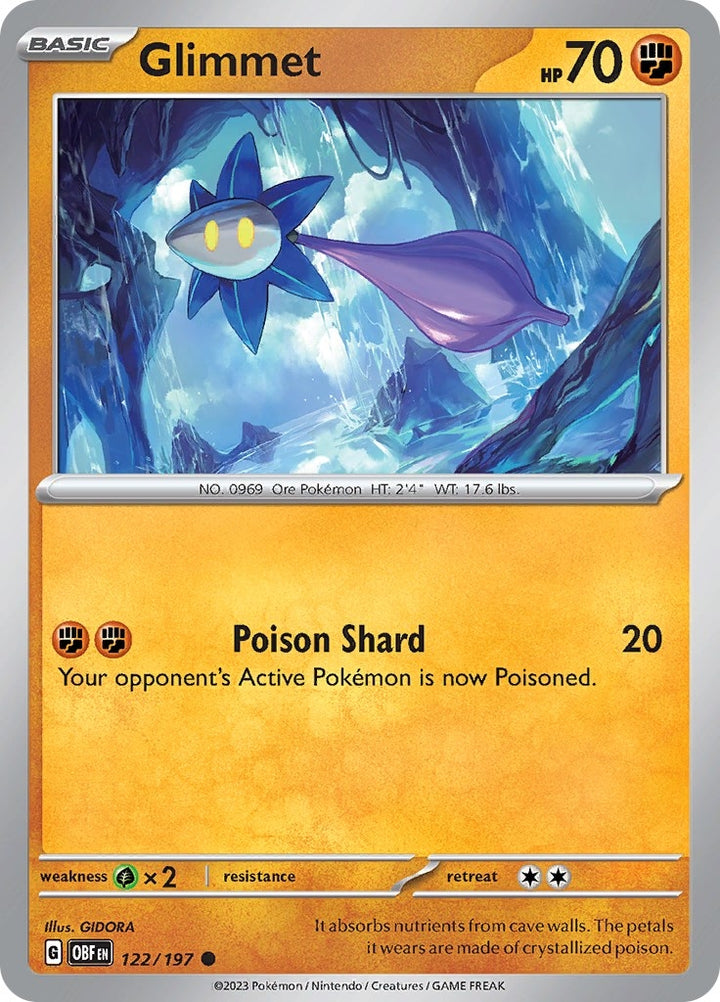 Image for Glimmet (122/197) (OBF) - Pokemon