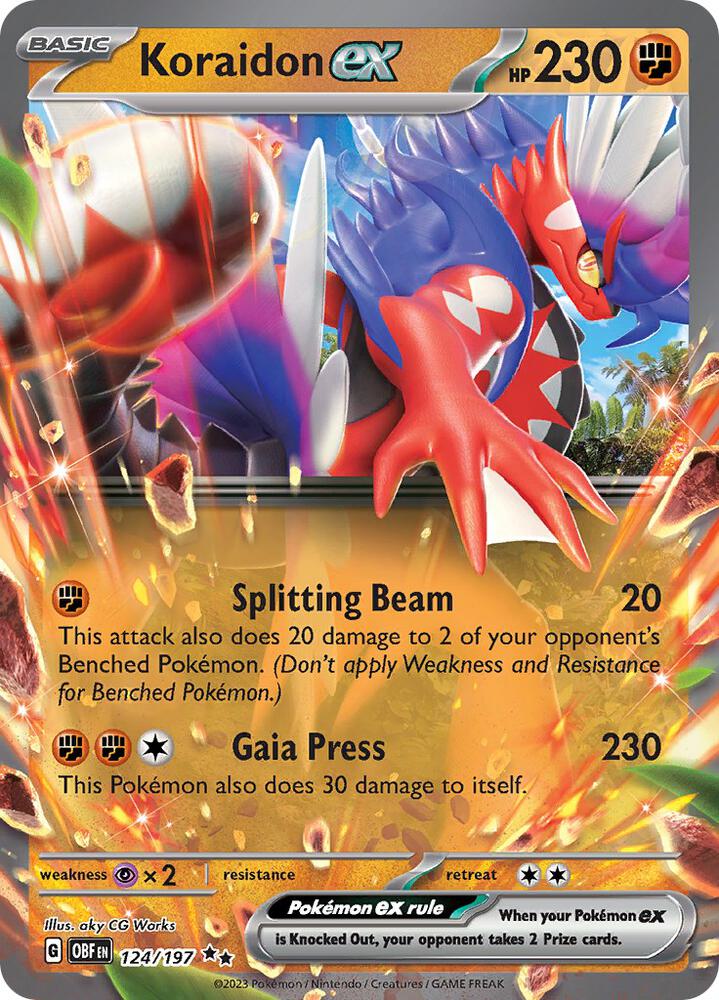 Koraidon ex (124/197) (OBF)