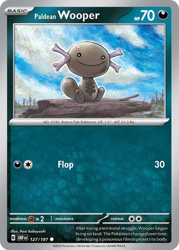 Image for Paldean Wooper (127/197) (OBF) - Pokemon