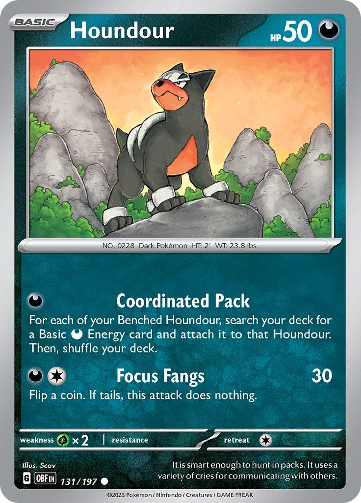 Image for Houndour (131/197) (OBF) - Pokemon