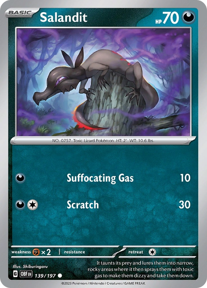 Image for Salandit (139/197) (OBF) - Pokemon