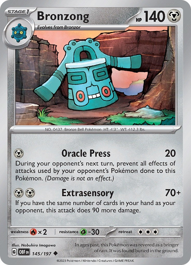 Image for Bronzong (145/197) (OBF) - Pokemon
