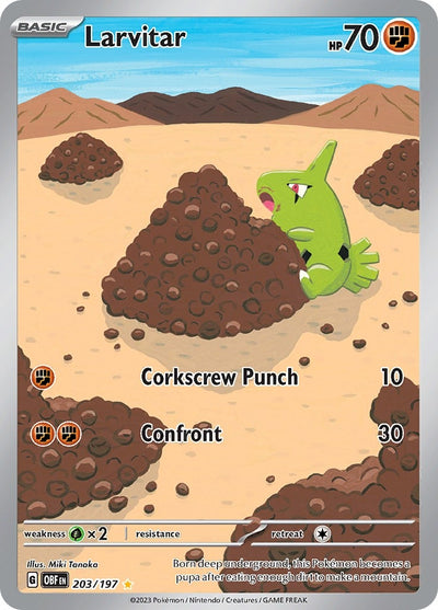 Larvitar (203/197) (OBF)