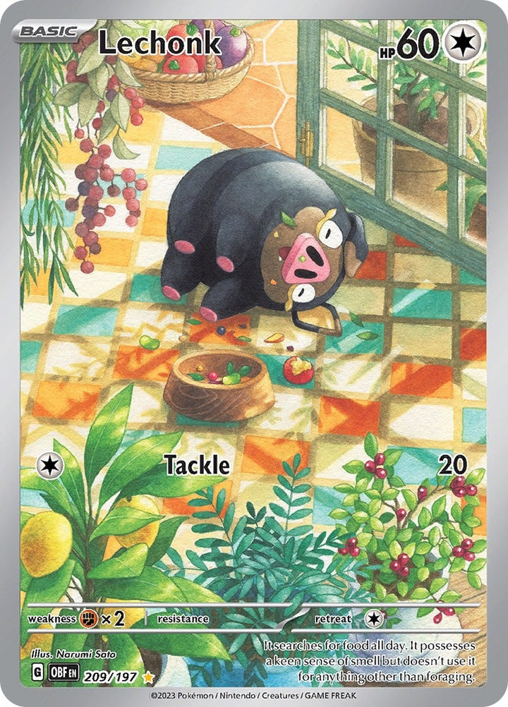 Image for Lechonk (209/197) (OBF) - Pokemon